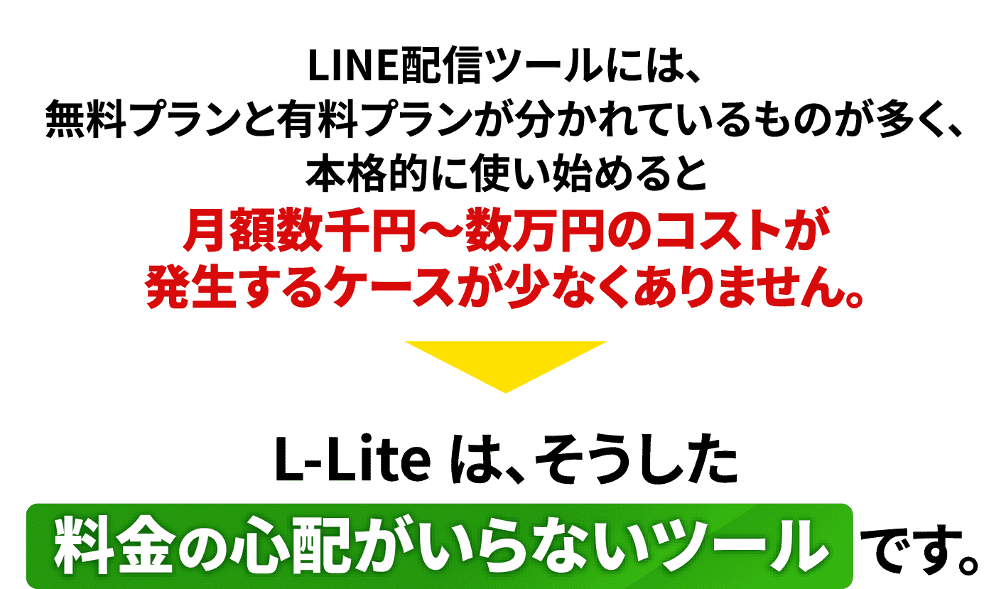 L-Lite は、そうした料金の心配がいらないツールです。